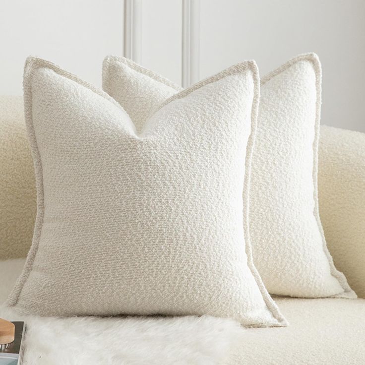 minimalistic beige pillow